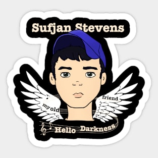 Sufjan Stevens - Hello darkness my old friend - Dark version Sticker